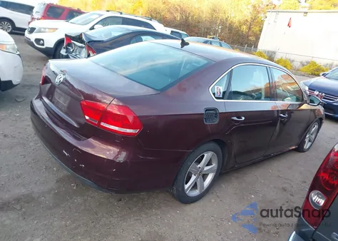 2012 Volkswagen Passat 2.5L Se from USA, damaged, VIN 1VWBP7A37CC037696